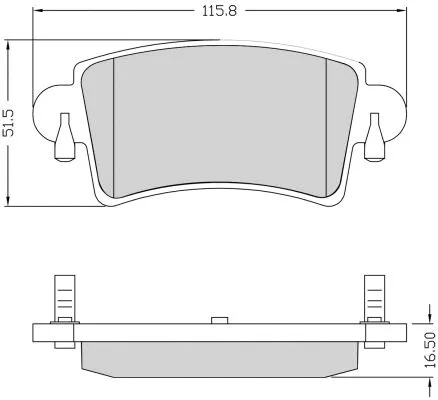 Kit de plaquettes de frein, frein à disque NAKATA NKF 1213P