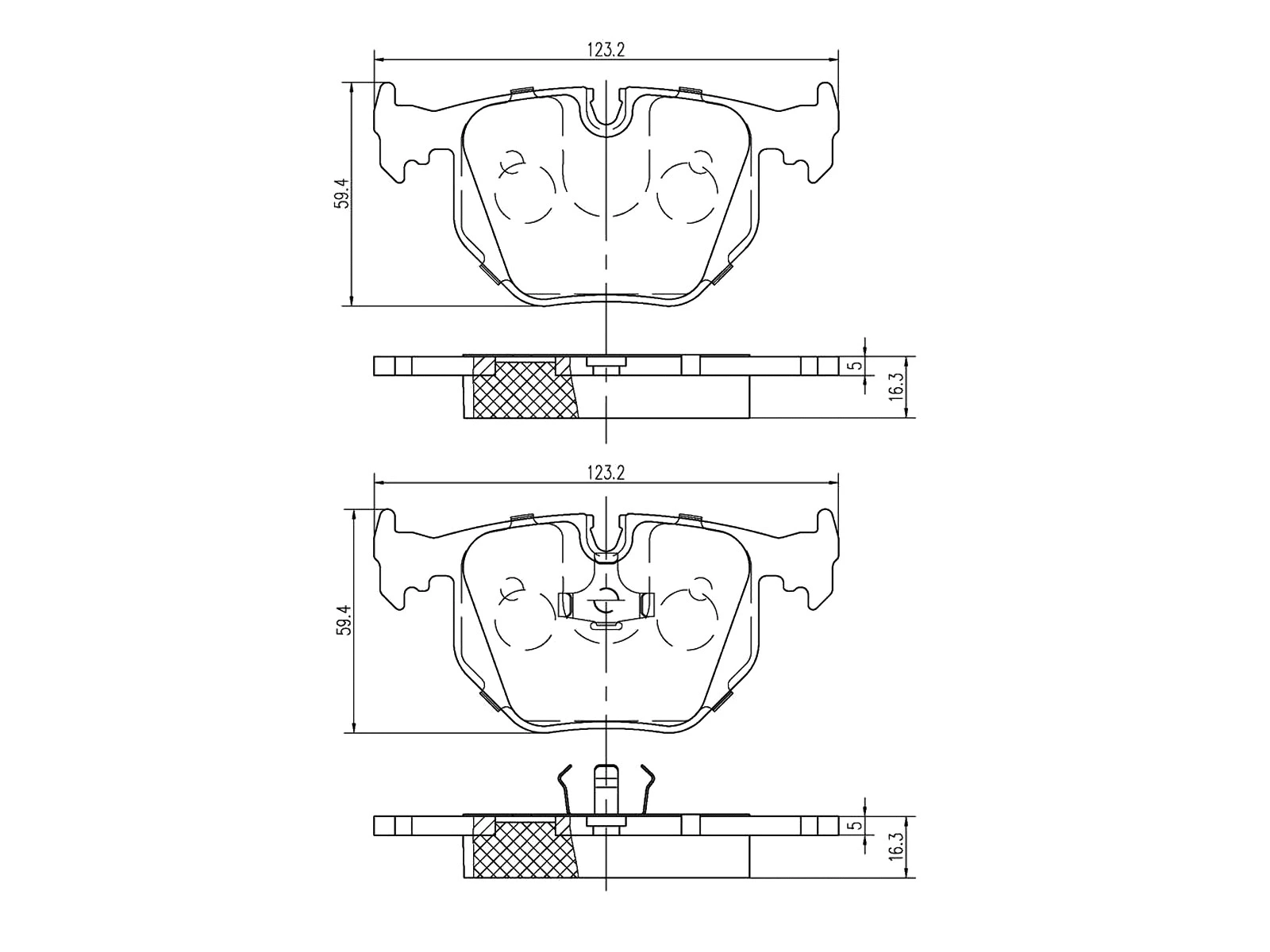 Kit de plaquettes de frein, frein à disque A.Z. Meisterteile AZMT-44-022-1410