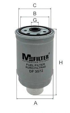 Filtre à carburant MFILTER DF 3572