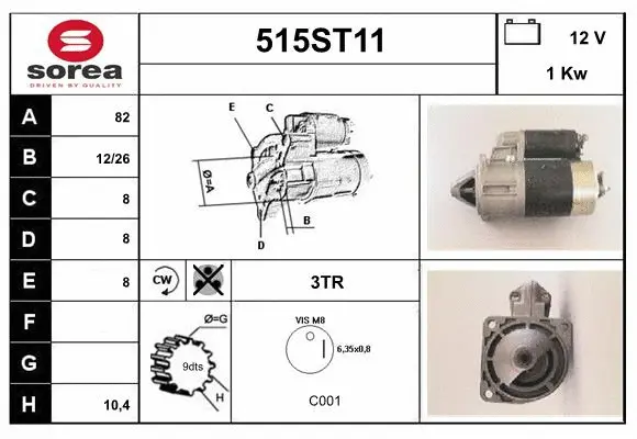 Démarreur STARTCAR 515ST11