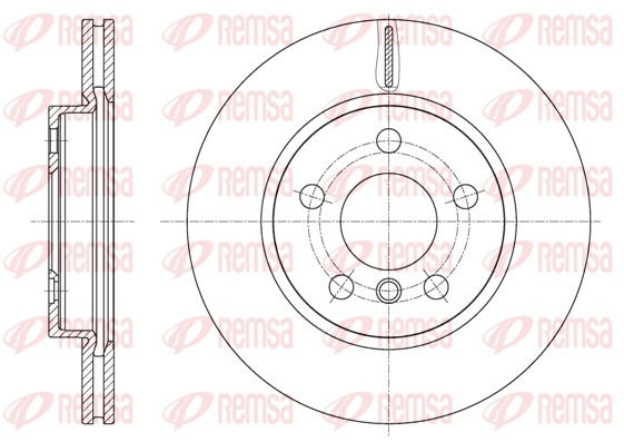 Disque de frein REMSA 61617.10