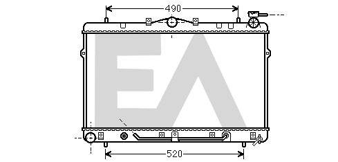 Radiateur, refroidissement du moteur EACLIMA 31R28121