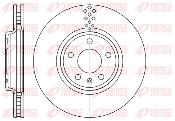 Disque de frein REMSA 61110.10