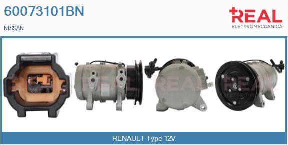 Compresseur, climatisation REAL 60073101BN