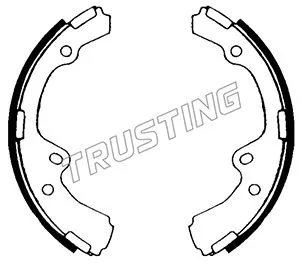 Jeu de mâchoires de frein TRUSTING 115.255