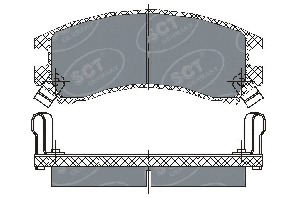 Kit de plaquettes de frein, frein à disque SCT - MANNOL SP 148 PR