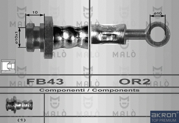 Flexible de frein AKRON-MALÒ 80064