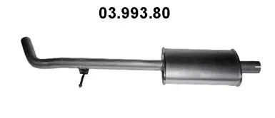 Silencieux central EBERSPÄCHER 03.993.80