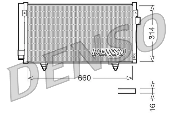Condenseur, climatisation DENSO DCN36003
