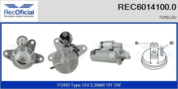 Démarreur RECOFICIAL REC6014100.0