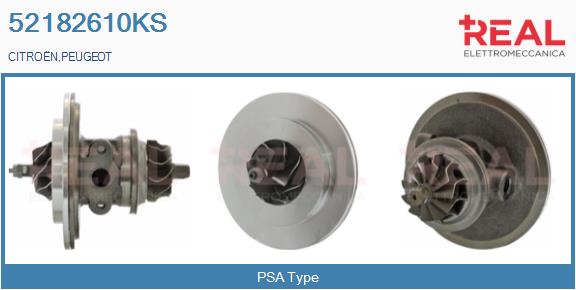 Groupe carter, turbocompresseur REAL 52182610KS
