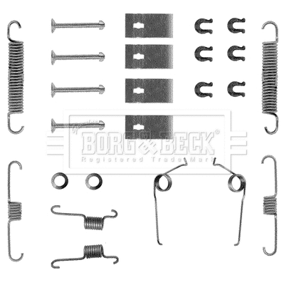 Kit d'accessoires, mâchoire de frein BORG & BECK BBK6013