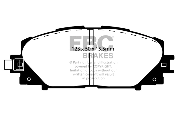 Kit de plaquettes de frein, frein à disque EBC Brakes DP21817/2