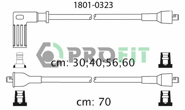 Kit de câbles d'allumage PROFIT 1801-0323