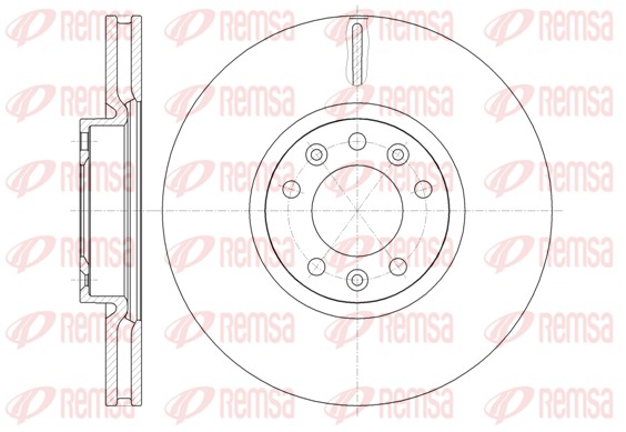 Disque de frein REMSA 61472.10