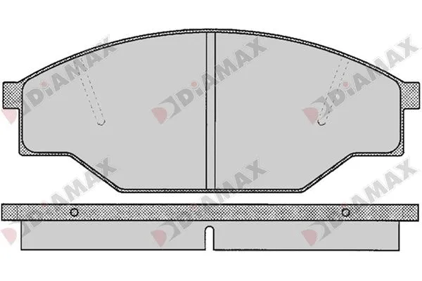 Kit de plaquettes de frein, frein à disque DIAMAX N09734