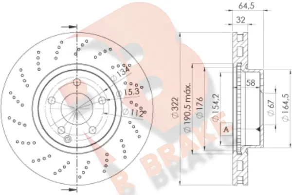 Disque de frein R BRAKE 78RBD26472