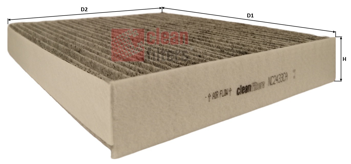 Filtre, air de l'habitacle CLEAN FILTERS NC2433CA