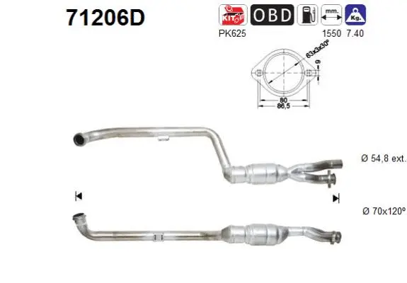 Catalyseur AS 71206D