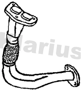 Tuyau d'échappement KLARIUS 301467