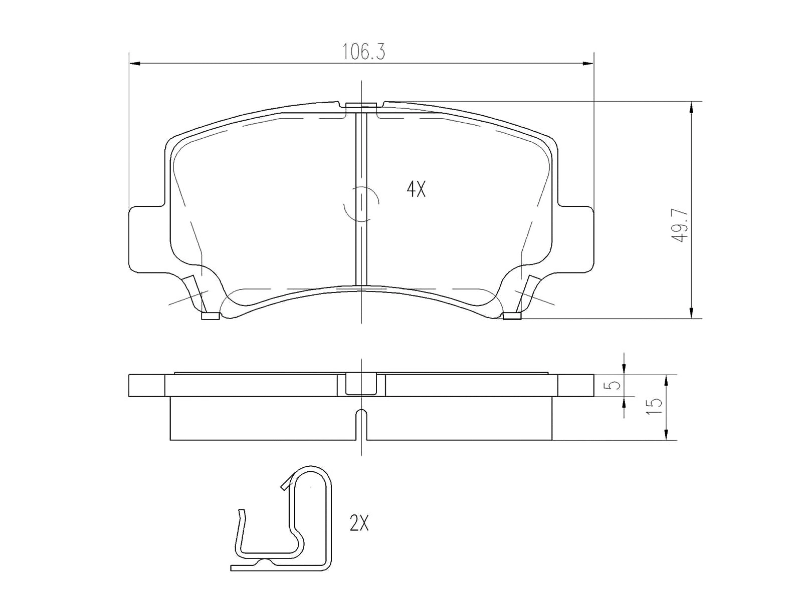 Kit de plaquettes de frein, frein à disque A.Z. Meisterteile AZMT-44-022-1093