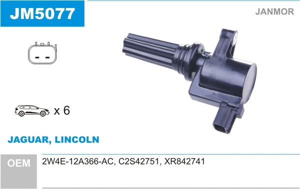 Bobine d'allumage JANMOR JM5077