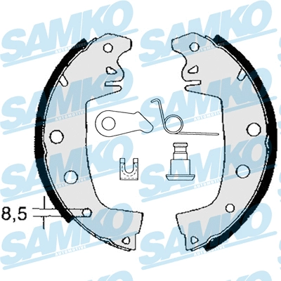 Jeu de mâchoires de frein SAMKO 82971