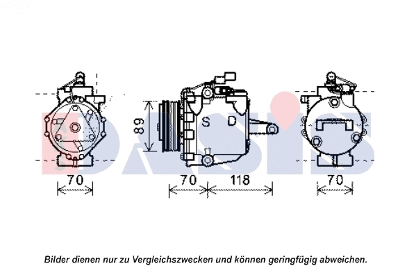 Compresseur, climatisation AKS DASIS 851965N