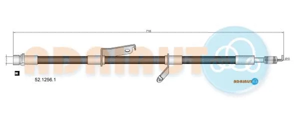 Flexible de frein ADRIAUTO 52.1256.1