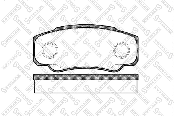 Kit de plaquettes de frein, frein à disque STELLOX 972 000-SX