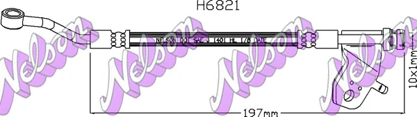 Flexible de frein BROVEX-NELSON H6821