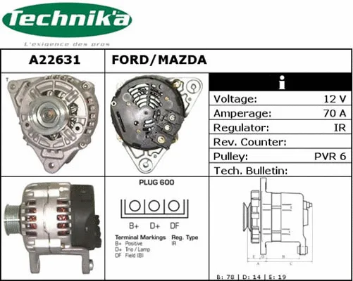 Alternateur Technika A22631