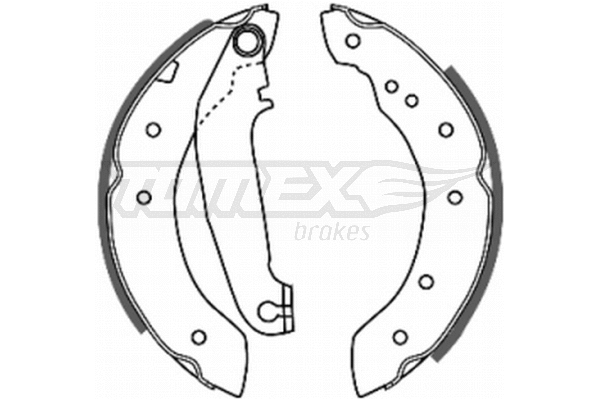 Jeu de mâchoires de frein TOMEX Brakes TX 20-65