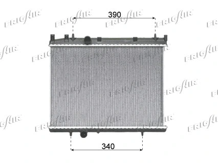 Radiateur, refroidissement du moteur FRIGAIR 0108.3080