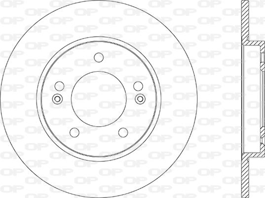Disque de frein OPEN PARTS BDA2869.10