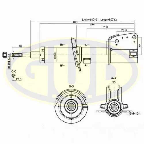 Amortisseur G.U.D. GSA335803