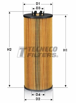 Filtre à huile TECNECO FILTERS OL0223E