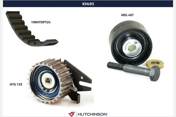 Kit de courroie crantée HUTCHINSON KH 493