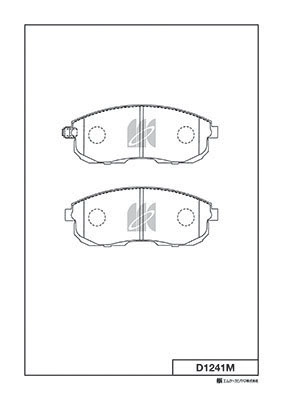 Kit de plaquettes de frein, frein à disque MK Kashiyama D1241M
