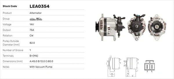 Alternateur LUSA LEA0354