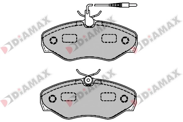 Kit de plaquettes de frein, frein à disque DIAMAX N09530
