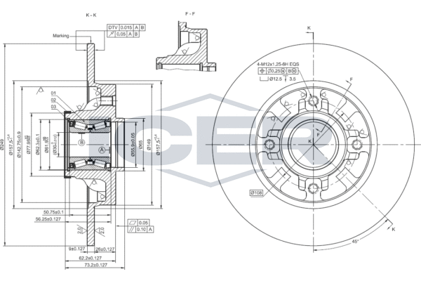 Disque de frein ICER 78BD4034-1