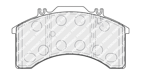 Kit de plaquettes de frein, frein à disque FERODO FCV770