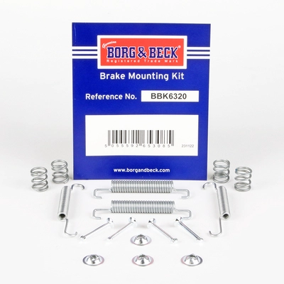 Kit d'accessoires, mâchoires de frein de stationnement BORG & BECK BBK6320