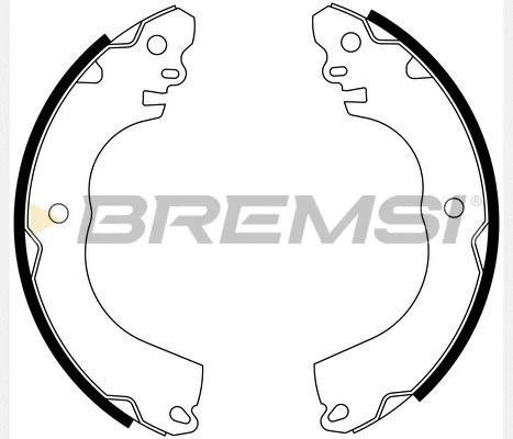 Jeu de mâchoires de frein BREMSI GF0844