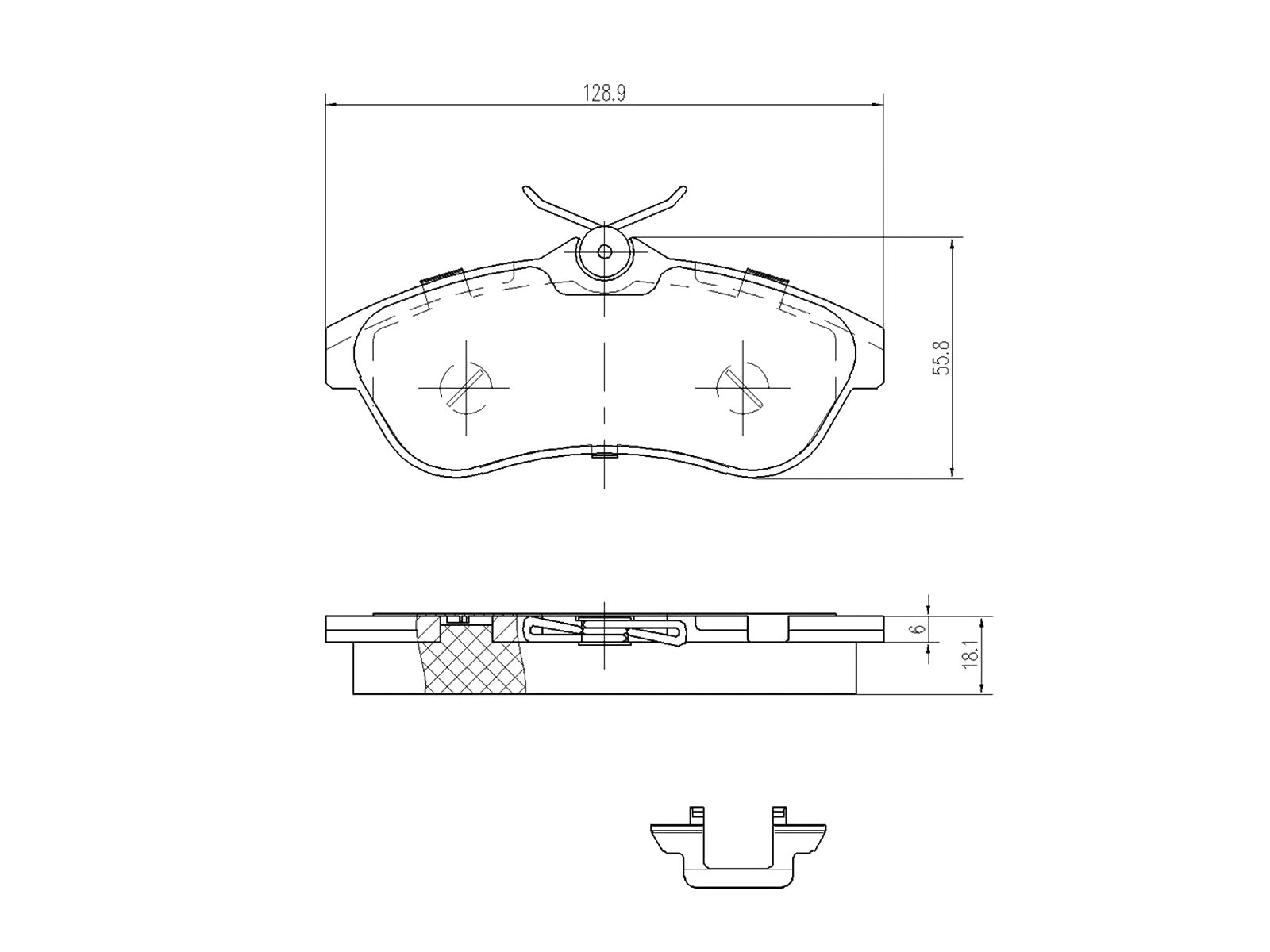 Kit de plaquettes de frein, frein à disque A.Z. Meisterteile AZMT-44-022-1143