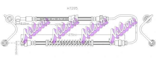 Flexible de frein KAWE H7205