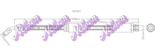 Flexible de frein KAWE H6583