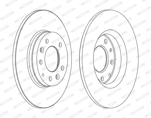 Disque de frein FERODO DDF1500C-D