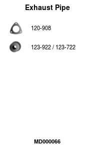 Tuyau d'échappement FA1 MD000066